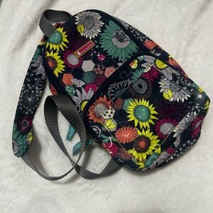 Lily bloom floral print sling bag